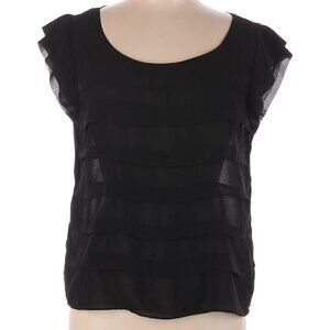 American Eagle Outfitters Sheer Black Blouse Size L